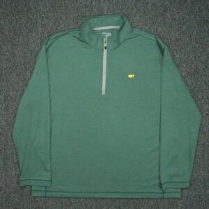 Masters Tech Pullover Mens Extra Large Green Augusta National Quarter Zip